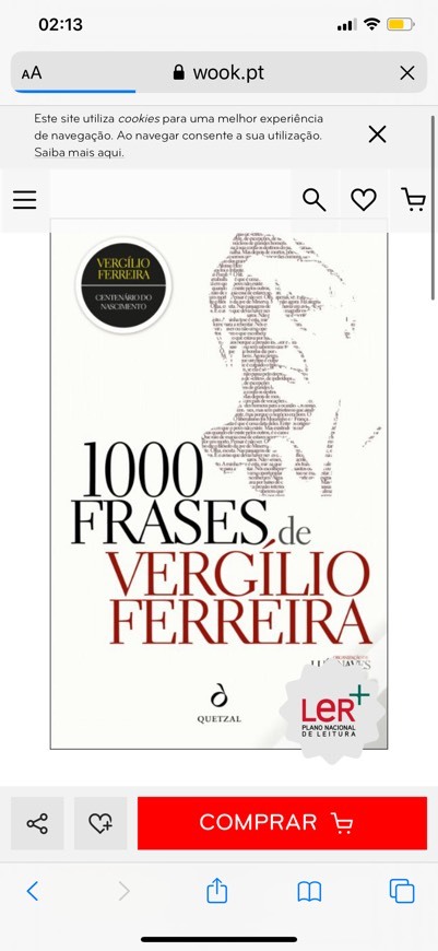 Libro 1000 frases de Vergílio Ferreira 