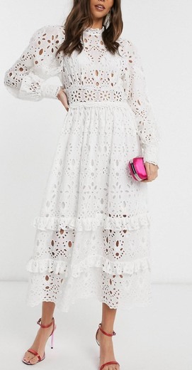Midi white dress 