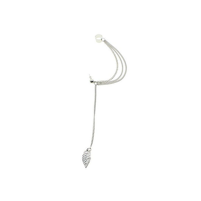 HuntGold 1X punk rock Cool Chain Enlace borlas metal deja Stud oído