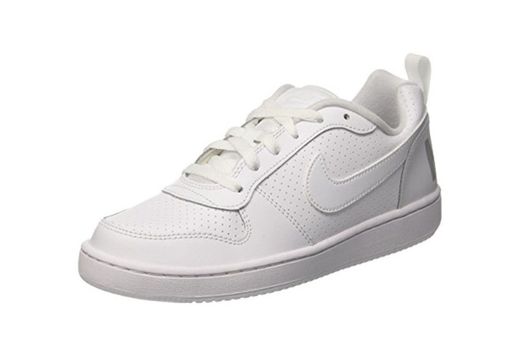 Nike Court Borough Low Gs, Zapatillas de Baloncesto Unisex Niños, Blanco