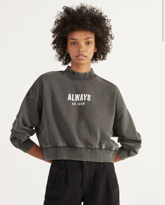 Fashion Sweatshirt cropped (bershka)