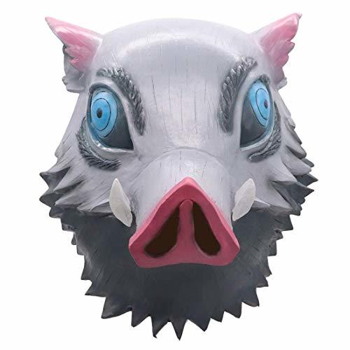 Producto Hashibira Inosuke Mask Demon Slayer Cosplay Disfraz de Halloween máscara