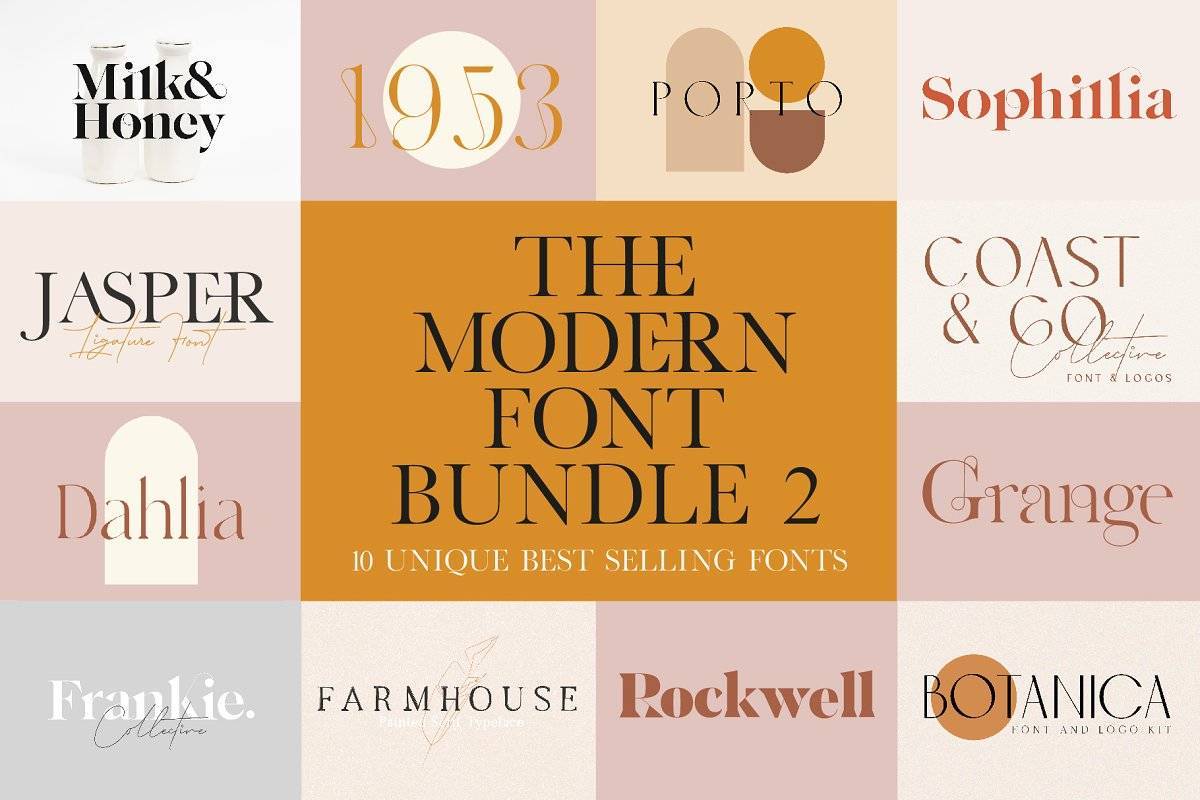 Products The Modern Font Bundle Vol