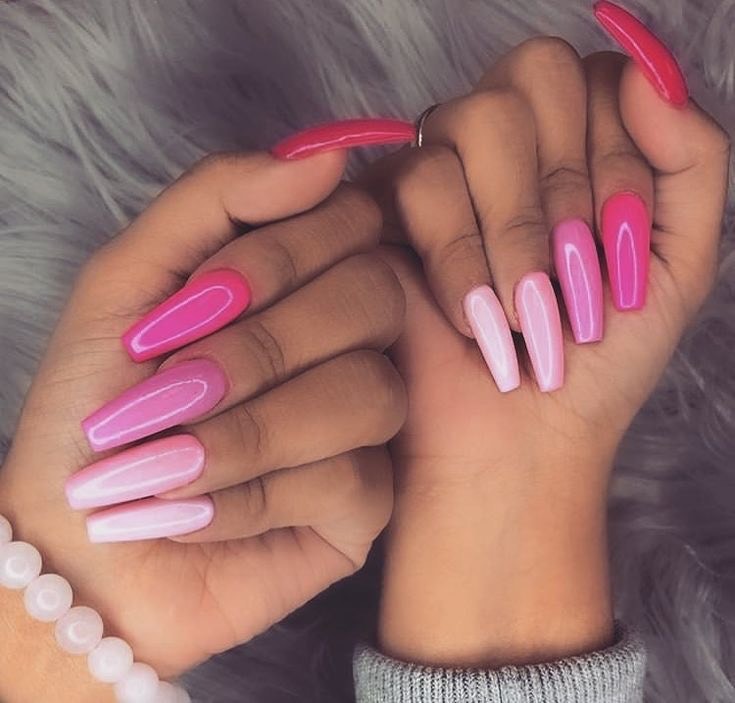 Moda Tones of pink - nails