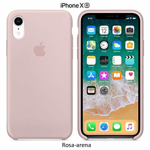 Electrónica Funda Silicona para iPhone XR Silicone Case, Textura Suave, Forro Microfibra
