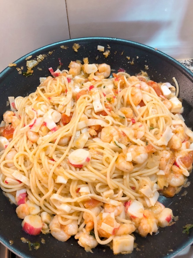 Social Massa de delícias do mar e camarão 