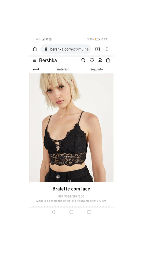 Producto Bralette com lace