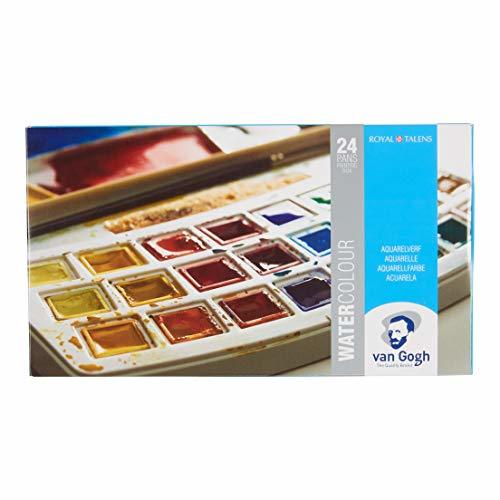 Producto 24 color set plastic case case Van Gogh watercolor solid