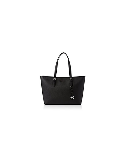 Michael Kors Jet Set Medium Travel, Bolso Totes para Mujer, Negro (Black)