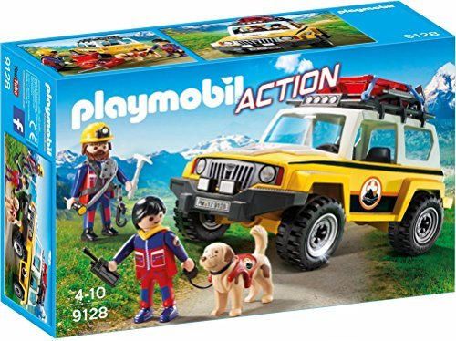 Playmobil-9128 Vehículo de Rescate de Montaña, Multicolor, única