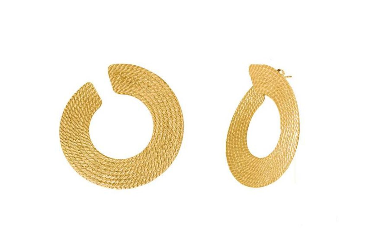 Moda Tribal Golden Earrings