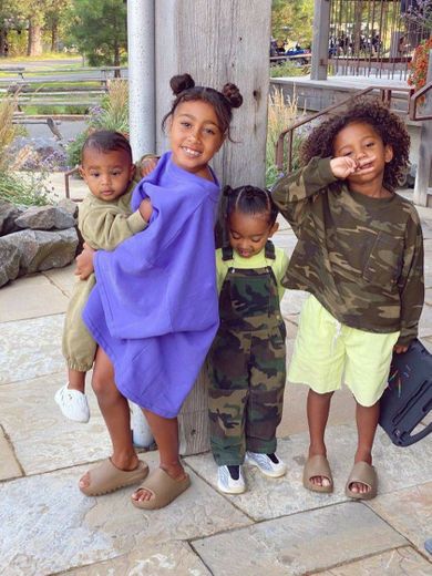 Psalm, North, Saint and Chicago- Kim K. and Kanye West