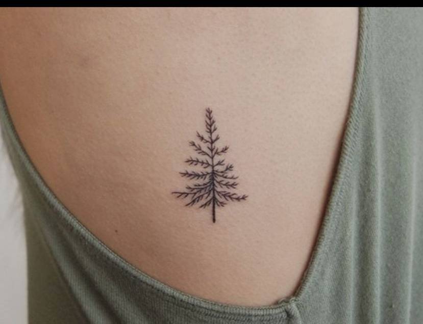 Fashion Simple tattoo. 🌲