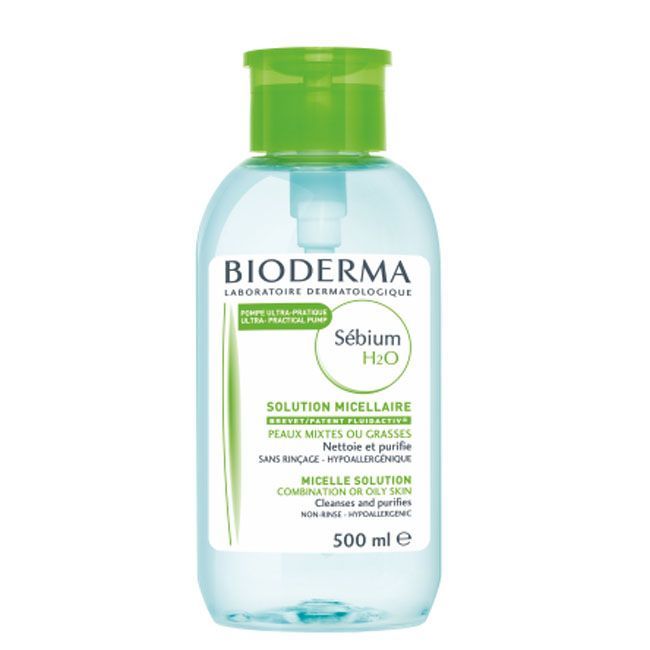 Moda Bioderma Sebium H2O. Solução Micelar Pump Reverse