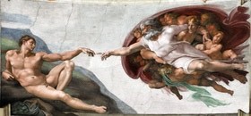 A Criação do homem, de Michelangelo, 1511