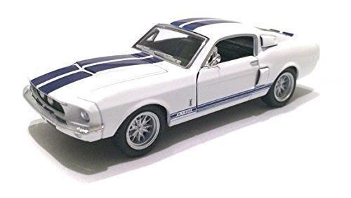 Scale 1/38 1967 Ford Shelby Mustang GT-500 diecast car White by Kinsmart