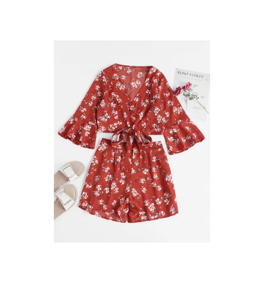 Product ZAFUL two piece floral