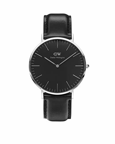 Social Daniel Wellington Reloj analogico para Unisex de Cuarzo con Correa en Piel