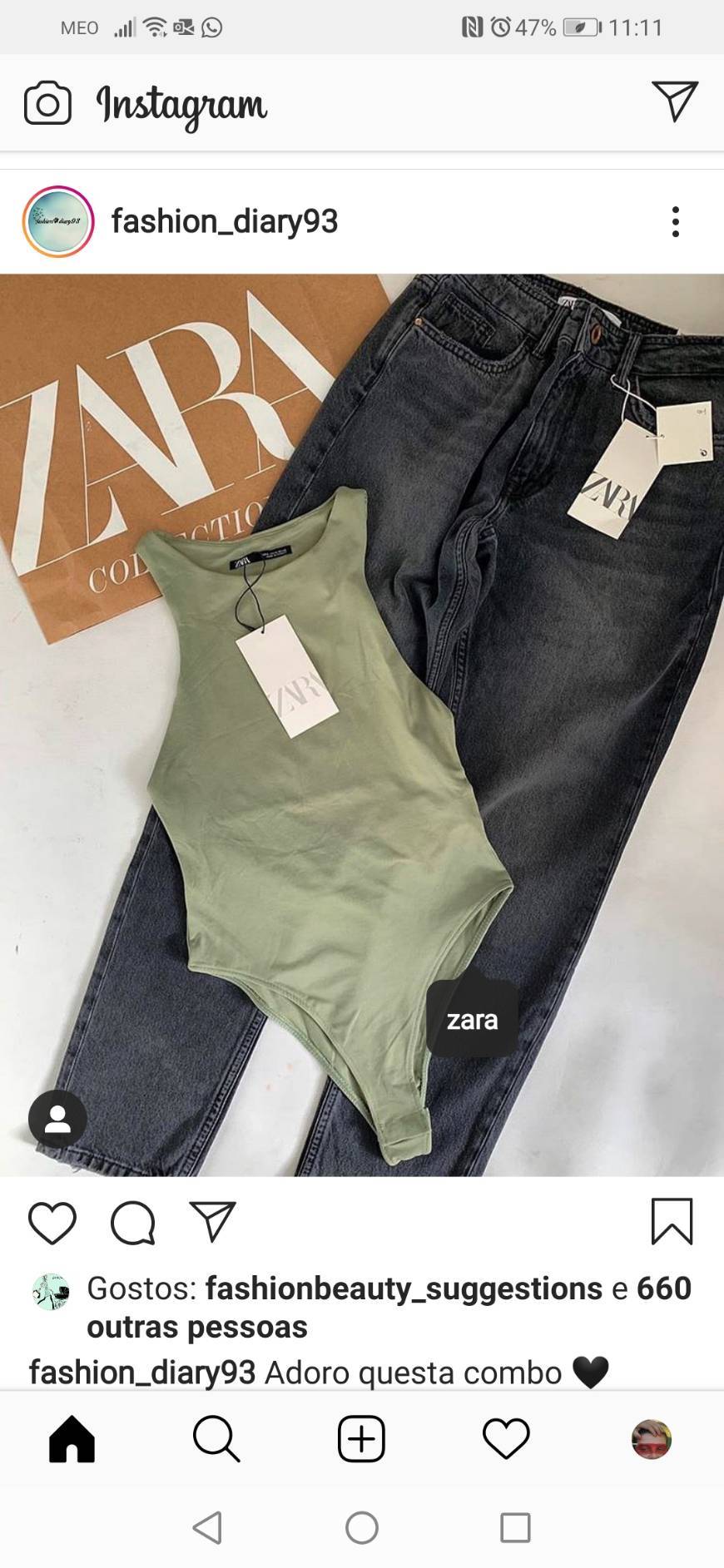 Producto Body da Zara