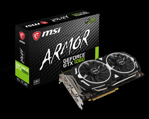 Product Placa Gráfica MSI GTX 1060 Armor 6GB