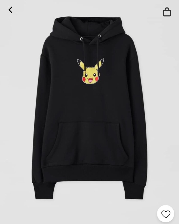 Product Sweatshirt Preta Pikachu 