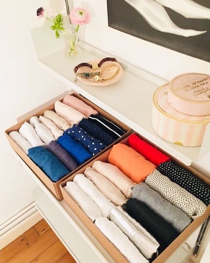 Moda Método Marie Kondo - arrumação roupa