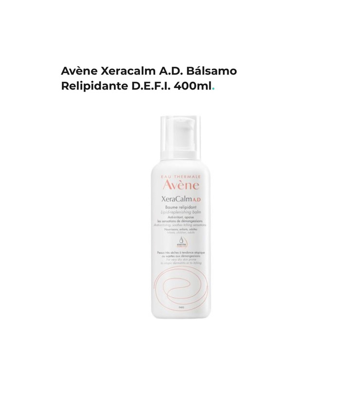 Producto Avène XeraCalm A.D