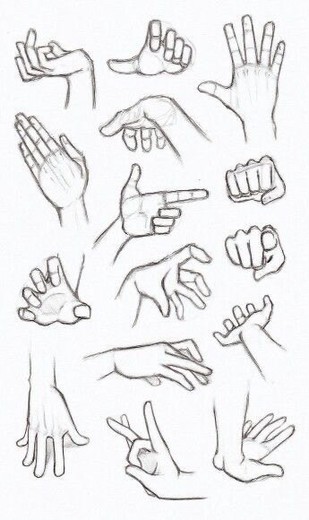 Mãos desenho 