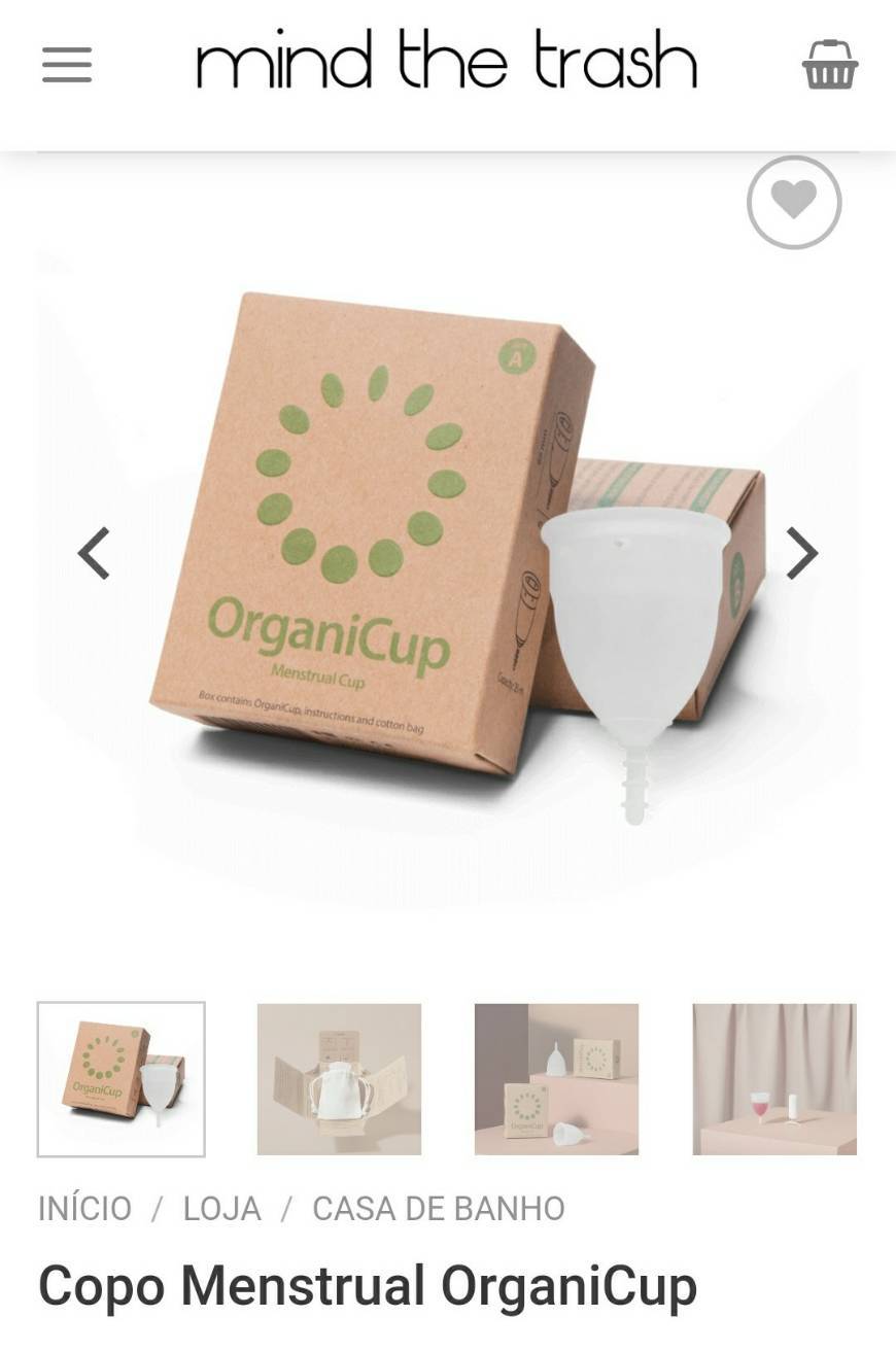 Fashion Copo Menstrual OrganiCup