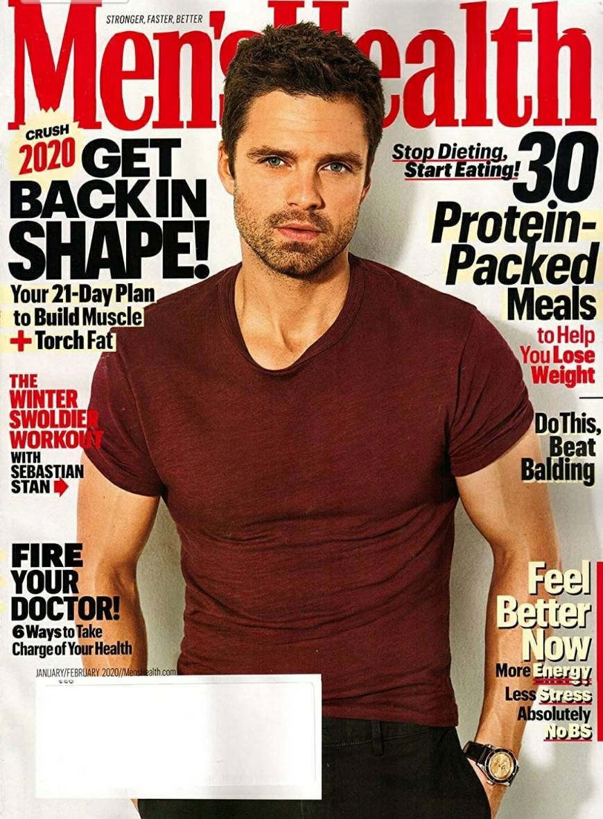 Fashion MEN'S HEALTH - JANUARY / FEBRUARY 2020 - SEBASTIAN STAN