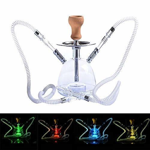 Beauty Cachimba premium con forma triangular - Kit con cazoleta, mangera y pinzas