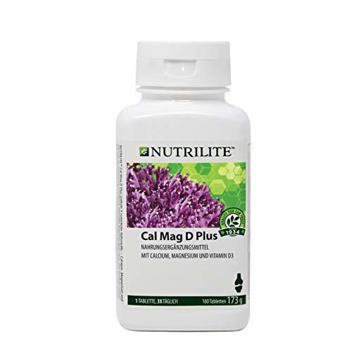 Cal Mag D Plus NUTRILITE 180 comprimidos 2 meses contiene tres nutrientes