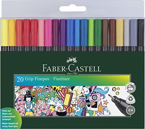 Productos ROTULADOR Fibra Faber Castell Grip FINEPEN 1516 Estuche de 20