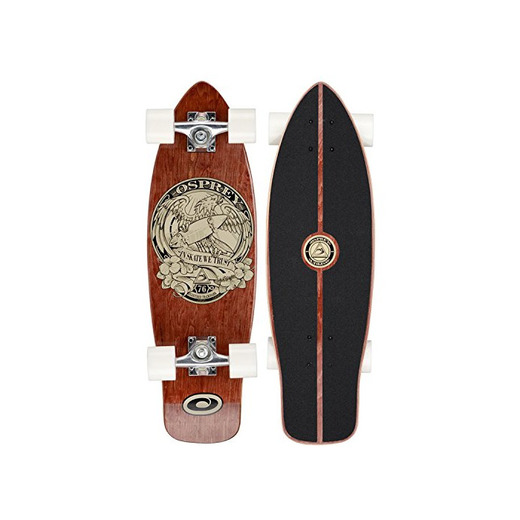 Osprey TY5343 Mini Cruiser 'In Skate We Trust' - Skateboard, color marrón,