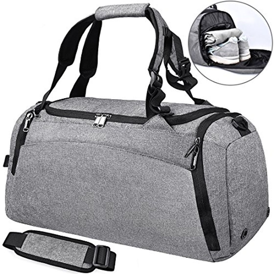 Product NEWHEY Bolsa Deporte Bolsa Gimnasio de Viaje Impermeable Bolsos Deportivos Fin de