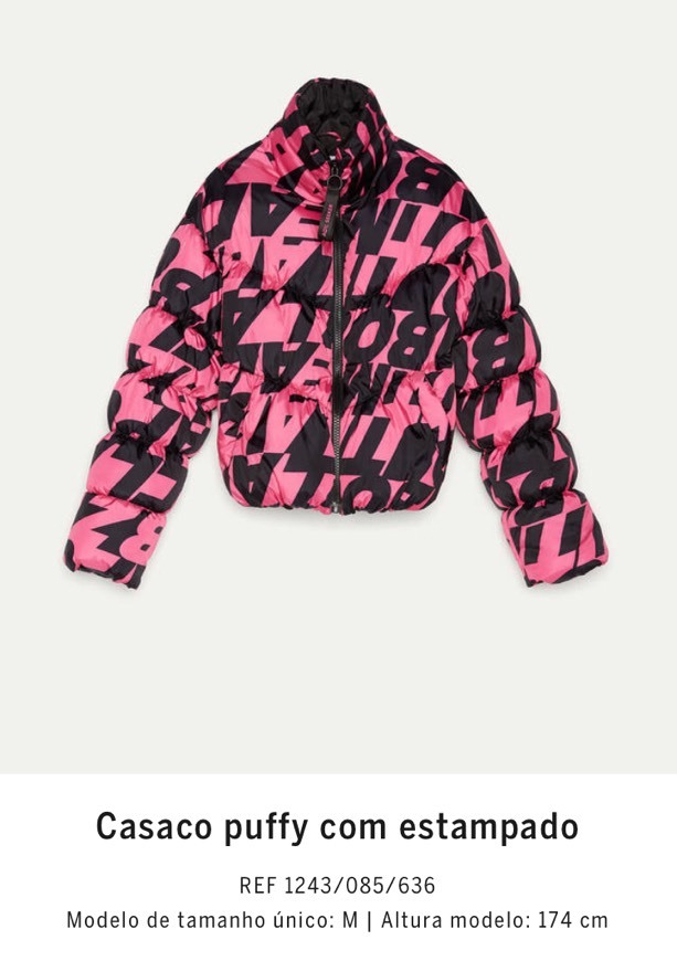 Casaco puffy com estampado1