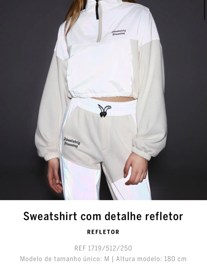 Sweatshirt com detalhe refletor