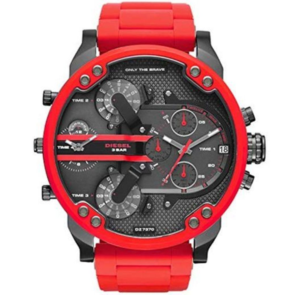 Fashion Diesel Reloj analogico para Hombre de Cuarzo con Correa en Silicona DZ7370