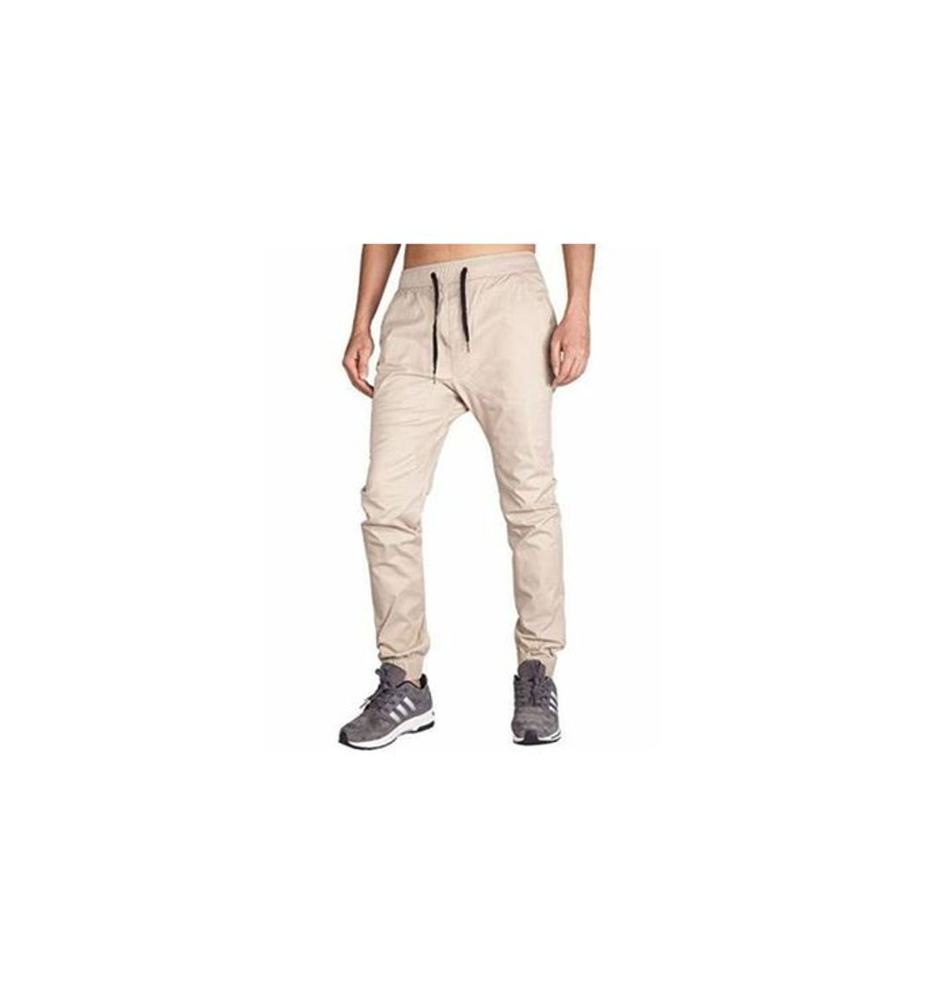 Moda ITALY MORN Pantalón para Hombre Casual Chino Jogging Algodón 20 Colores