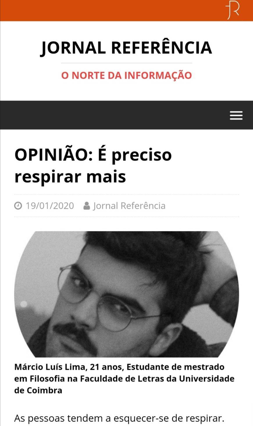 Moda "É preciso respirar mais" (crónica) 