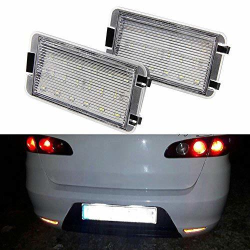 Products 2pcs 7000 K Blanco Coche Número Placa licencia luz Canbus para Seat Altea