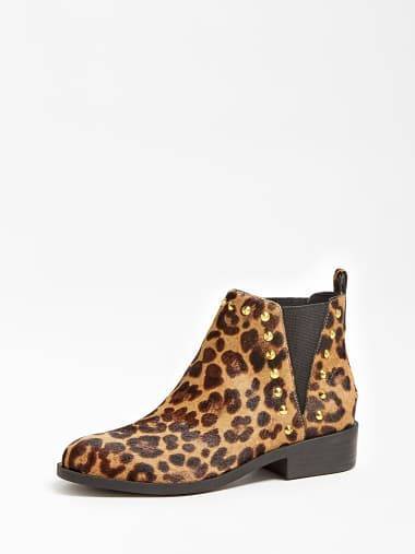 Fashion HUTTEA ANIMALIER LEATHER LOW BOOT