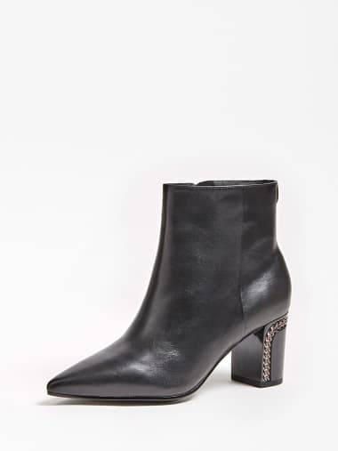 BLONDIE REAL LEATHER ANKLE BOOTS