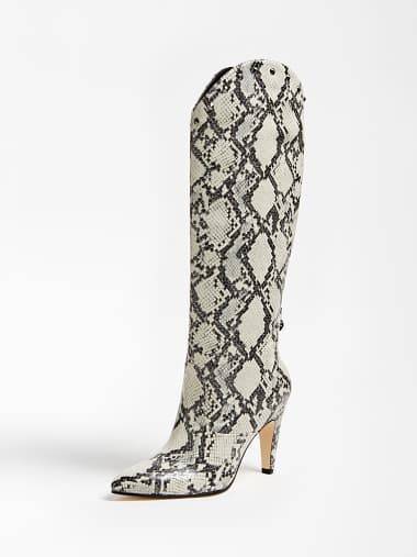 Fashion CEYDA PYTHON BOOT WITH STUDS