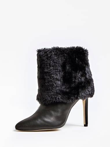 Fashion TEEGAN ANKLE BOOT WITH FAUX FUR