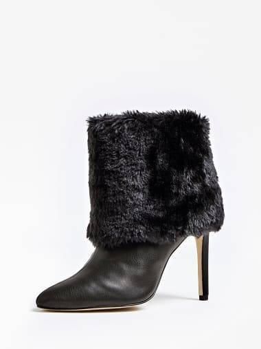 TEEGAN ANKLE BOOT WITH FAUX FUR