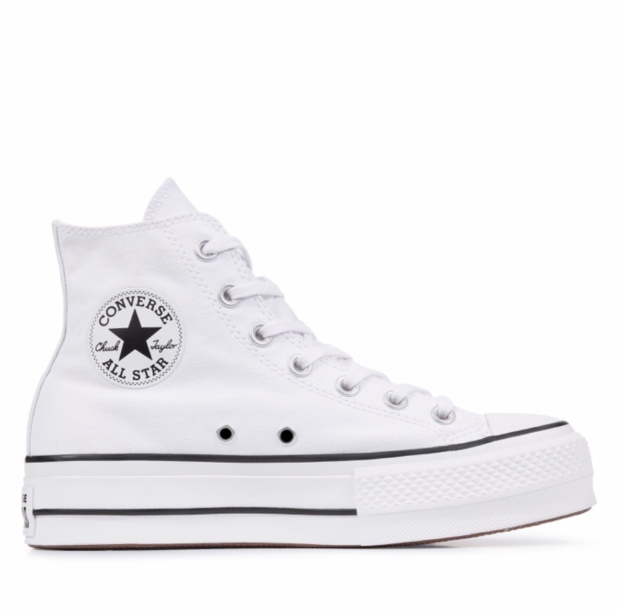 Social All star bota plataforma brancos 
