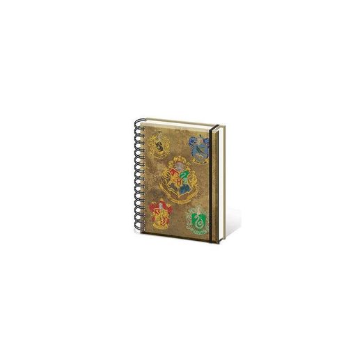 HARRY POTTER sr72083 Hogwarts de los Escudos - Cuaderno tamaño A5 Notebook
