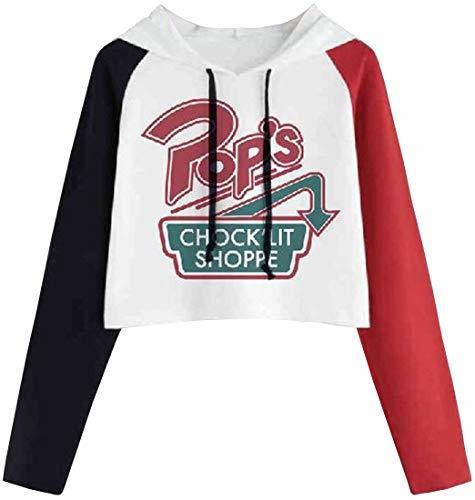 Social EMILYLE Niñas Riverdale Serpiente Pop Manga Multicolor Sudadera Bonita Deportiva Fútbol S