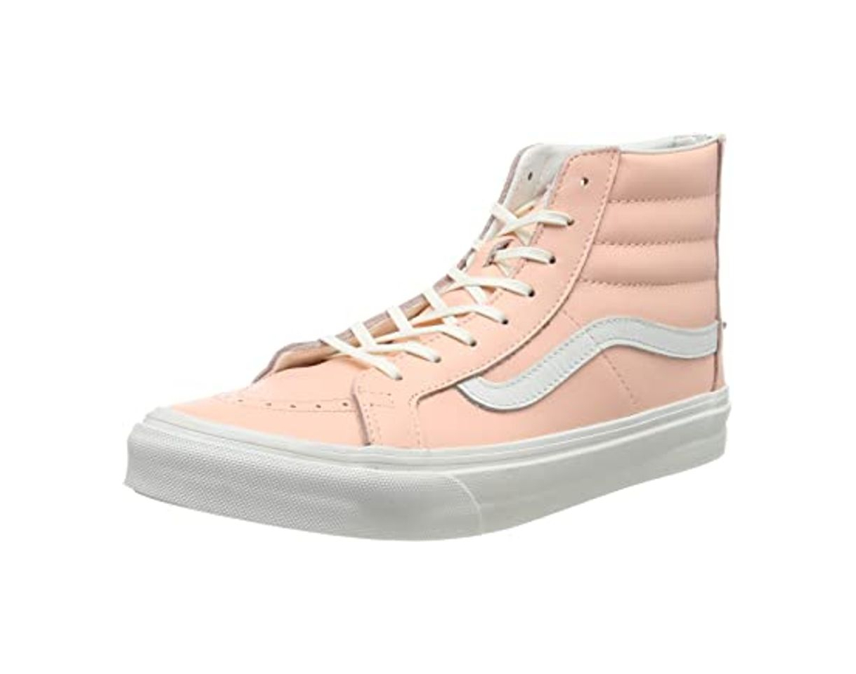 Fashion Vans Sk8-hi Slim Zip, Zapatillas Altas Mujer, Rosa